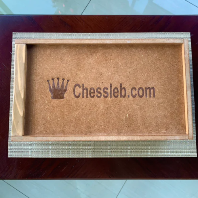 Wood chess piece (empty) BOX