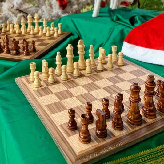 Classic wooden chess(numbers/letters)