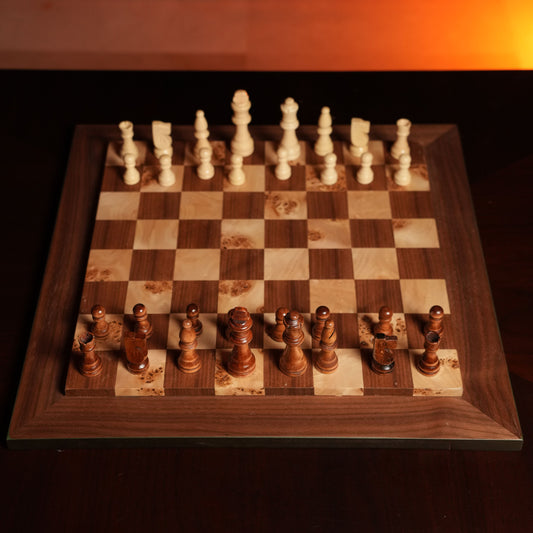 Walnut chess set