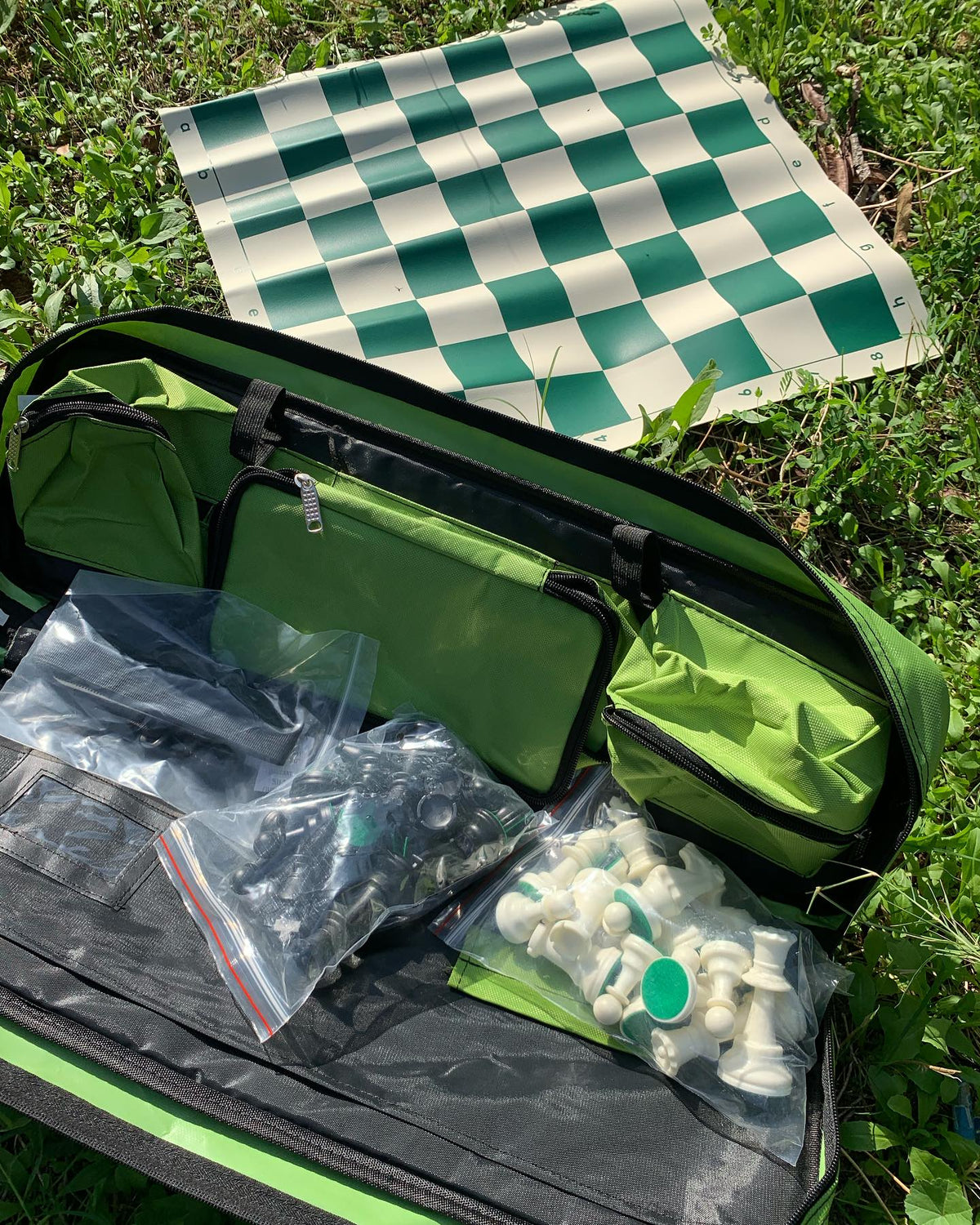 Portable Full Chess Set with Bag