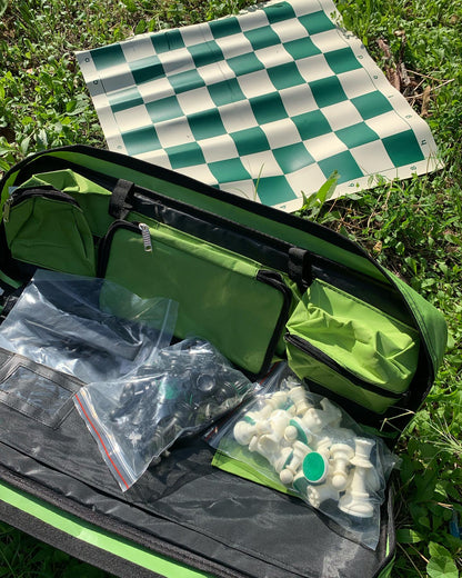 Portable Full Chess Set with Bag
