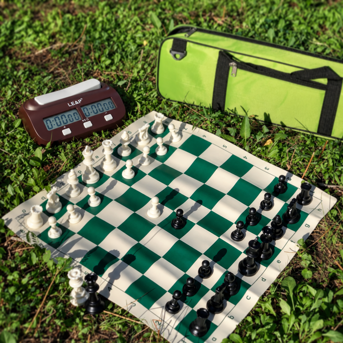 Portable Full Chess Set with Bag