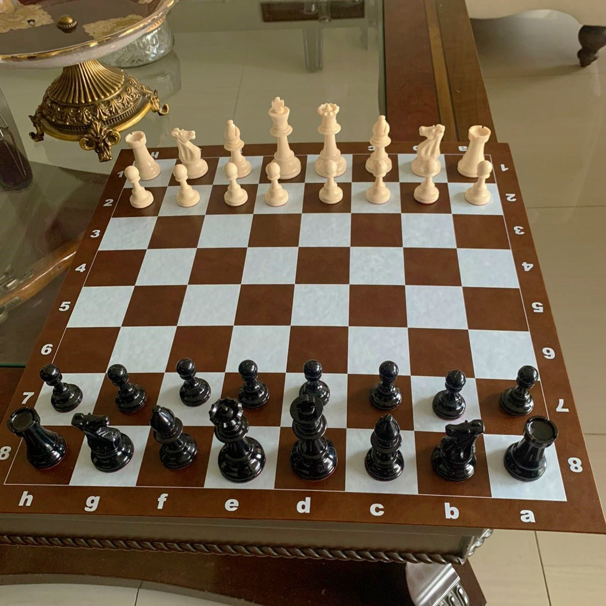 Leather Wooden Chess