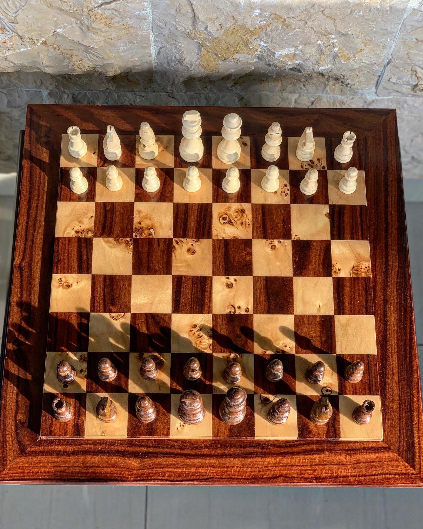 Rosewood chess set