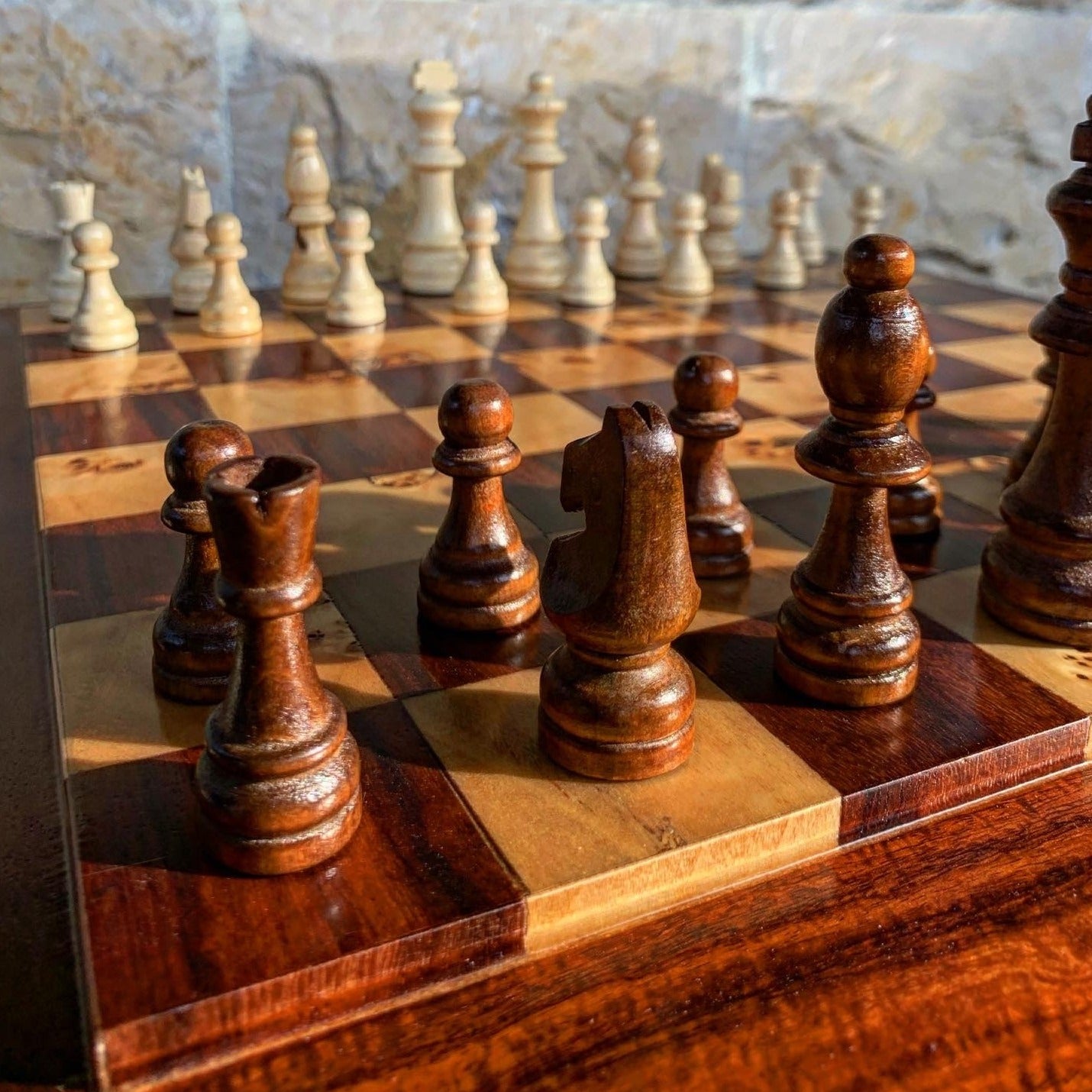 Rosewood chess set – chessleb